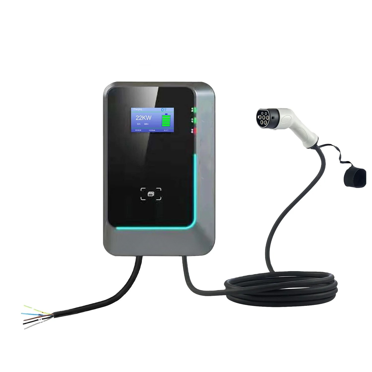 22Kw Wallbox Type 2 Ocpp Rfid - 2025年ホットセール 7kw/11kw/22kw AC EVウォールボックスEV充電ステーション WIFI RFID