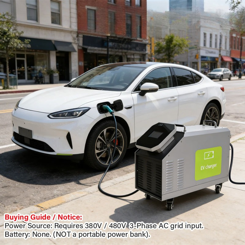Portable Dc Fast Charger 20Kw Ccs2 - 480V三相AC電源入力 7kW 20kW 30kW 40kW GBT