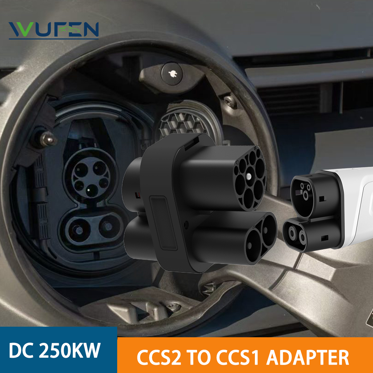 Ccs2 To Ccs1 Fast Charge Adapter 250Kw - WUFEN 250KW CCS2 to CCS1 アダプター