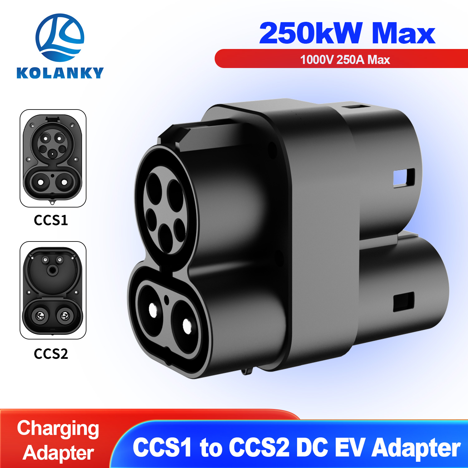 Kolanky CCS1 to CCS2 EV DC 100 - Ccs2 To Ccs1 Fast Charge Adapter 250Kw のレビューと価格