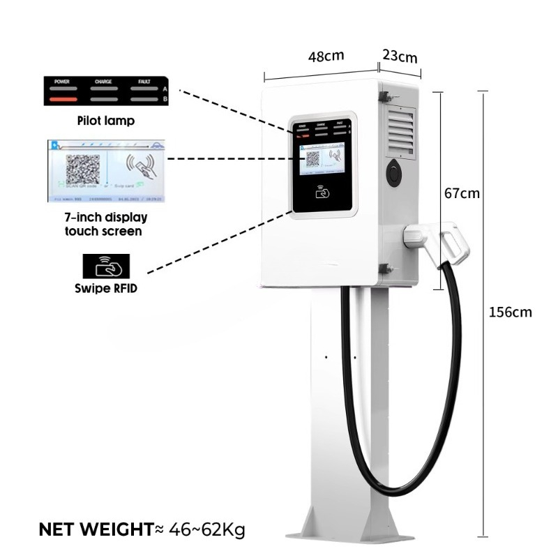 OEM 20kw 30kw 40kw ウォールボックス RF - Dc Fast Charger 30Kw Wallbox Commercial のレビューと価格