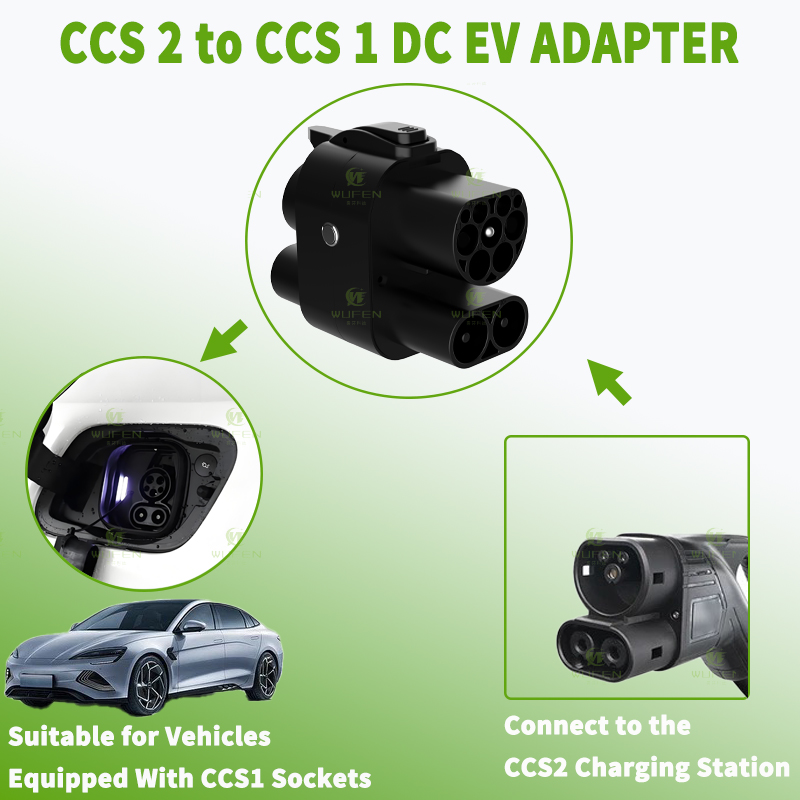 高速EV充電アダプター,カーコンバーター,コンボ充電コネクタ - Ccs2 To Ccs1 Fast Charge Adapter 250Kw のレビューと価格