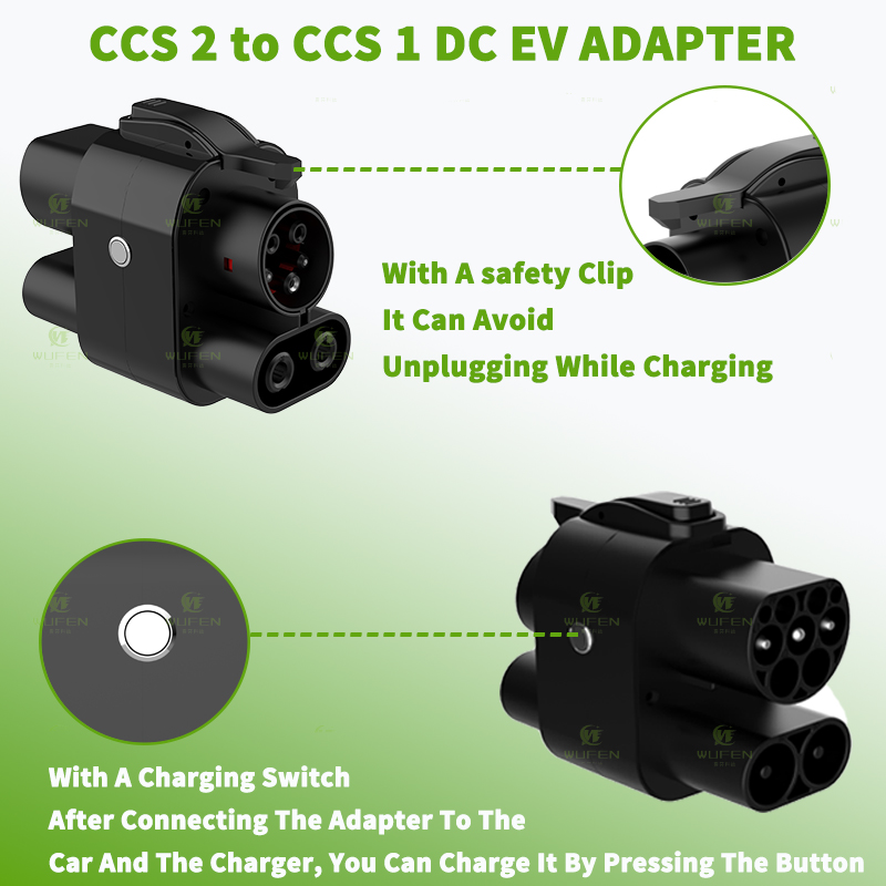 高速EV充電アダプター,カーコンバーター,コンボ充電コネクタ - Ccs2 To Ccs1 Fast Charge Adapter 250Kw のレビューと価格