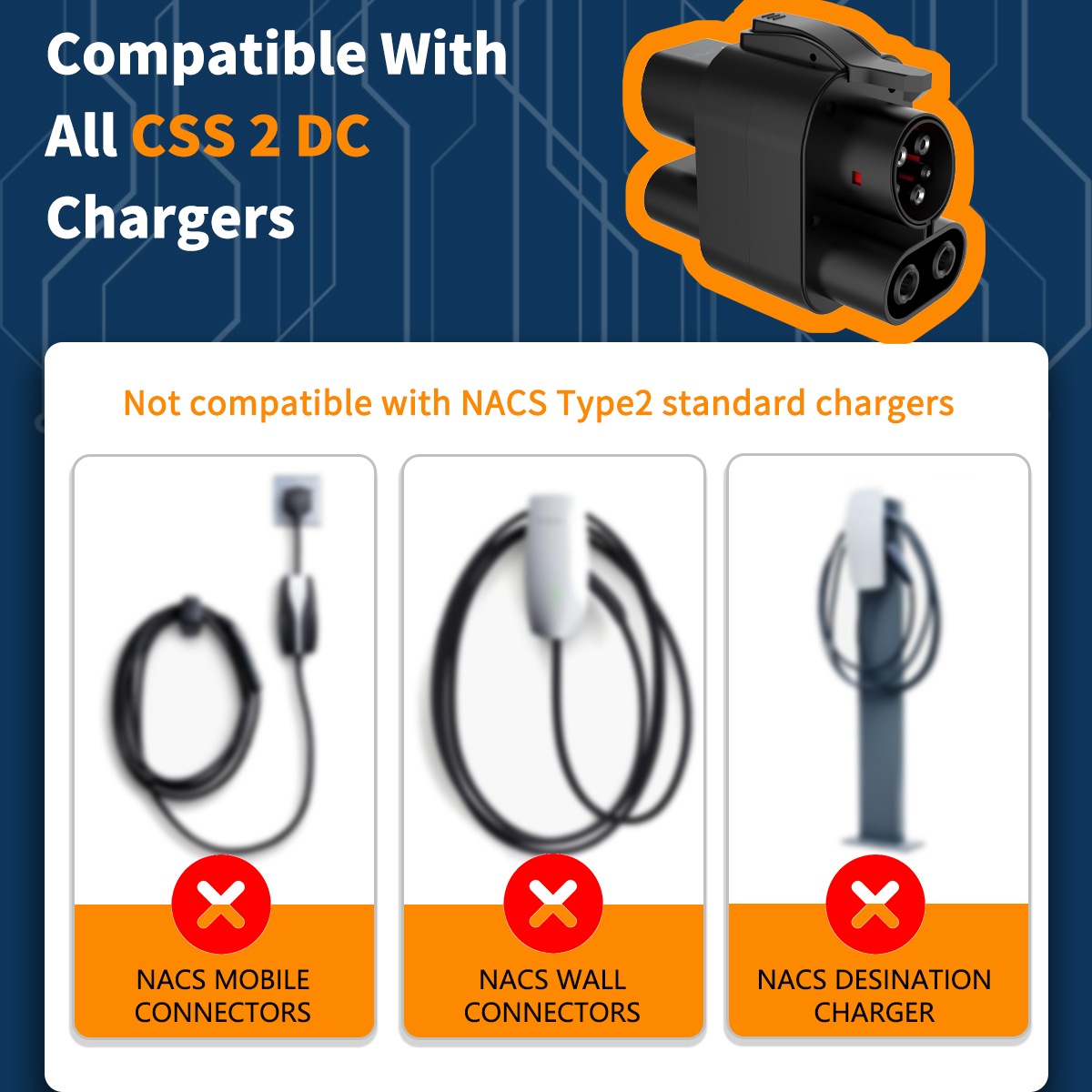 WUFEN CCS2 から CCS1 アダプター AC DC - Ccs2 To Ccs1 Fast Charge Adapter 250Kw のレビューと価格