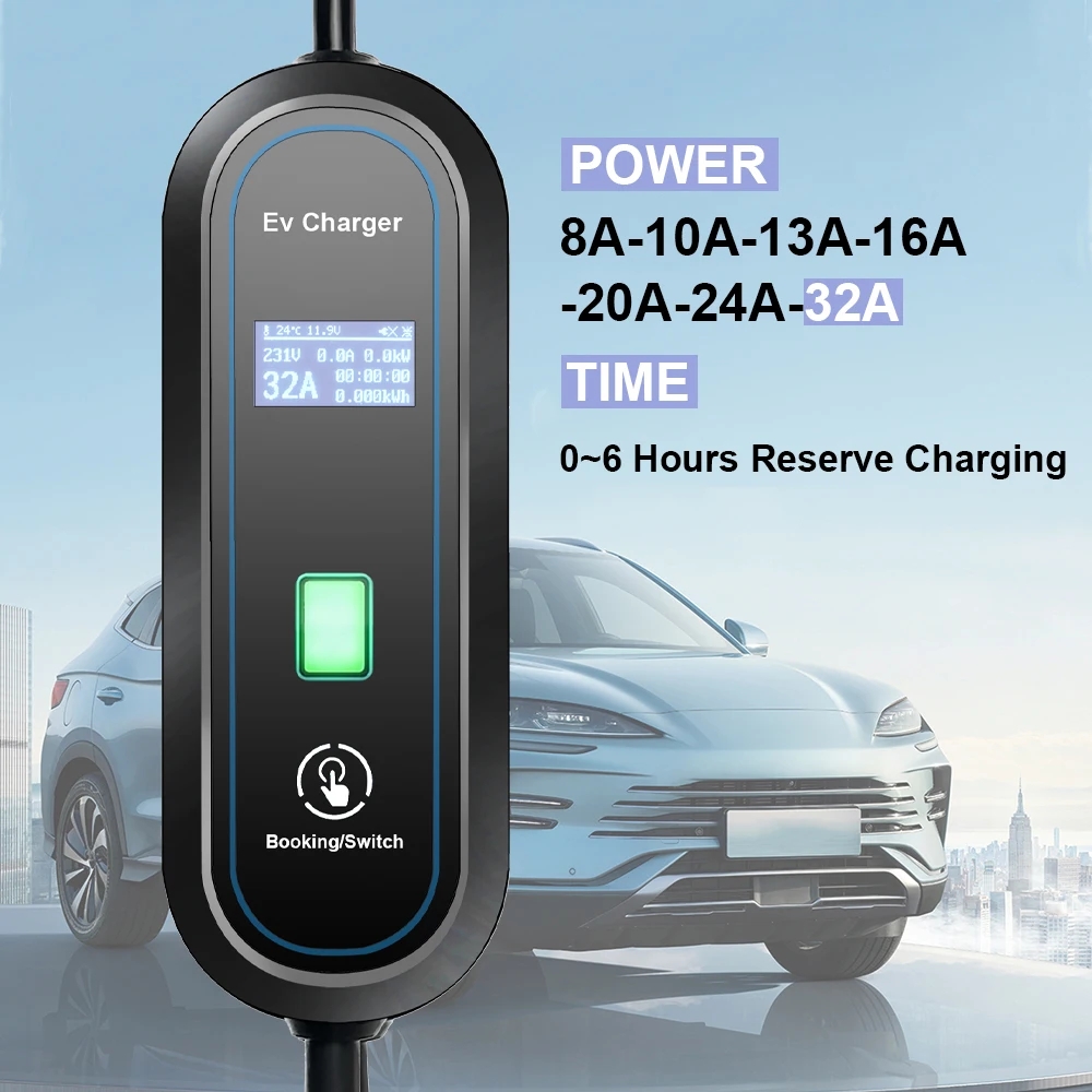 ポータブルGBT EV充電器ウォールボックス タイプ2ケーブ - Portable Ev Charger 32A Type 2 Cee Plug のレビューと価格