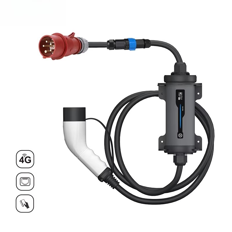 タイプ2からレッドCEEプラグへの変換、電気自動車EV充電レ - Portable Ev Charger 32A Type 2 Cee Plug のレビューと価格