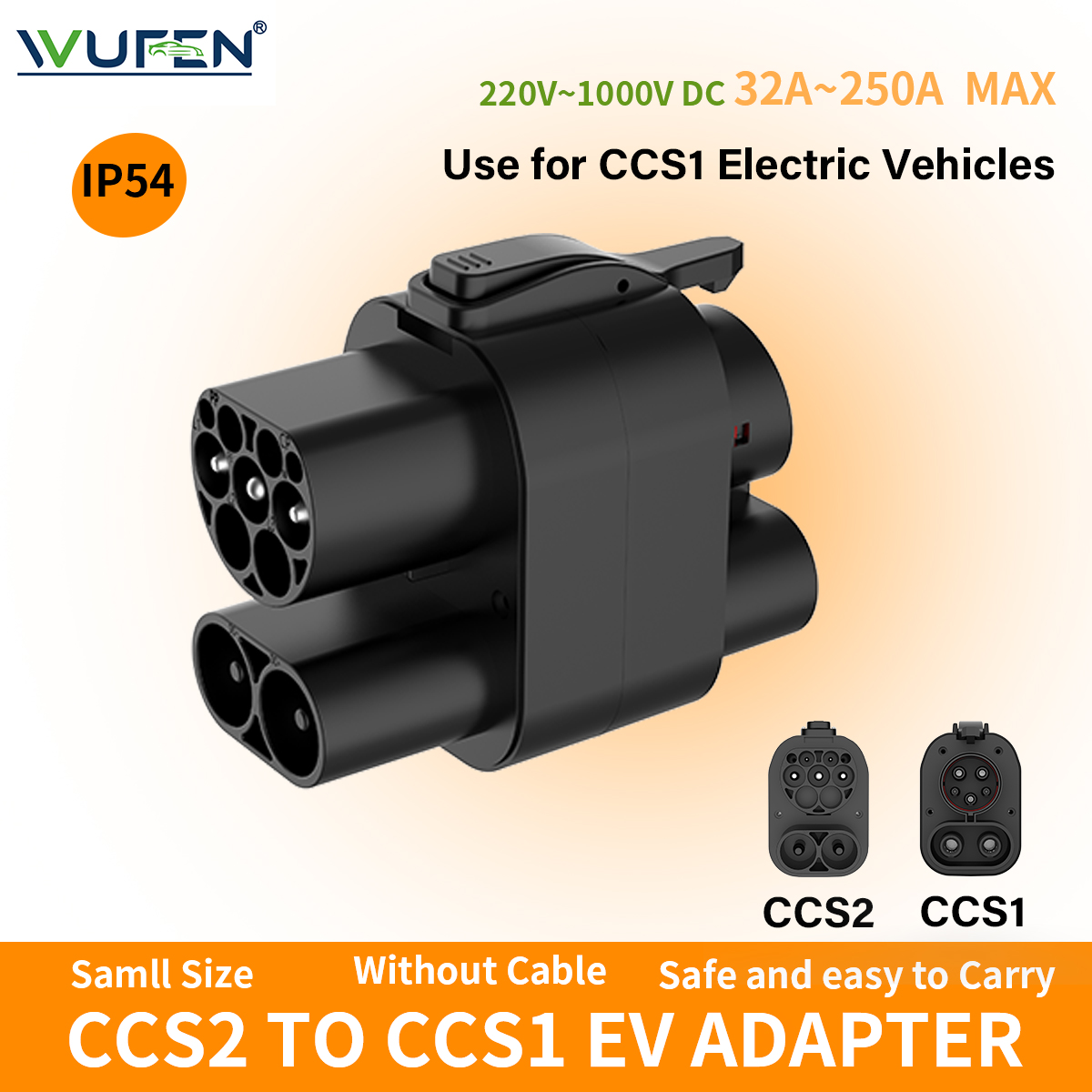 WUFEN CCS2 - CCS1 EVアダプター 32A～ - Ccs2 To Ccs1 Fast Charge Adapter 250Kw のレビューと価格