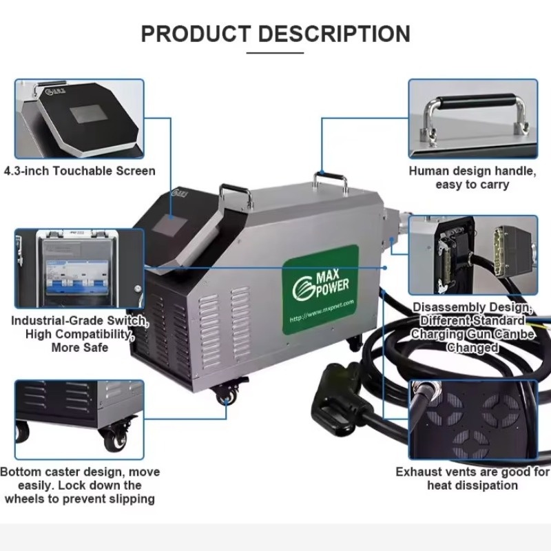 家庭用モバイルDC EV充電器 7kW 20kW 30kW  - Portable Dc Fast Charger 20Kw Ccs2 のレビューと価格