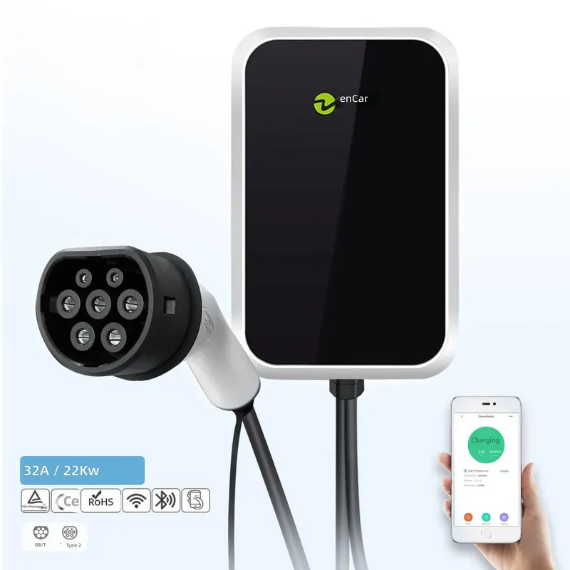 22kW EV充電器 タイプ2 ウォールボックス 32A 3 - 22Kw Wallbox Type 2 Ocpp Rfid のレビューと価格